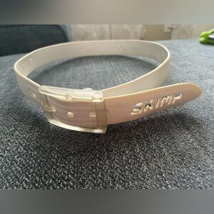 SKIMP Belt Skimp L'Originale White 140 cm long and 3,4 cm wide customizable